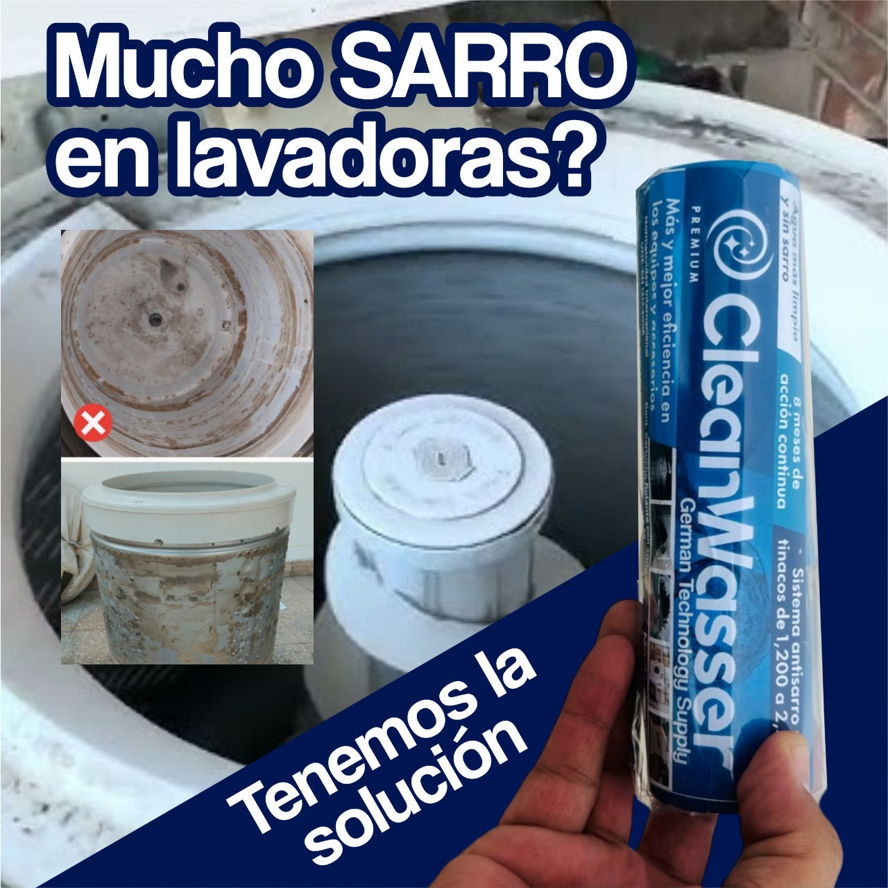 Cartucho AntiSarro para Tinaco de 400 a 1,100lts