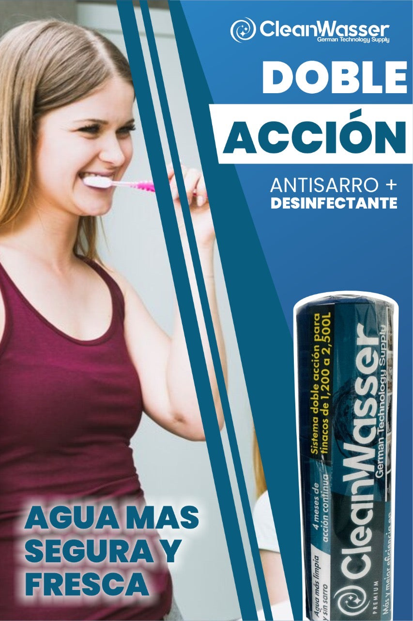 Kit 1 Doble Acción Cisterna 10,000lts y 1 AntiSarro Tinaco 1,100lts