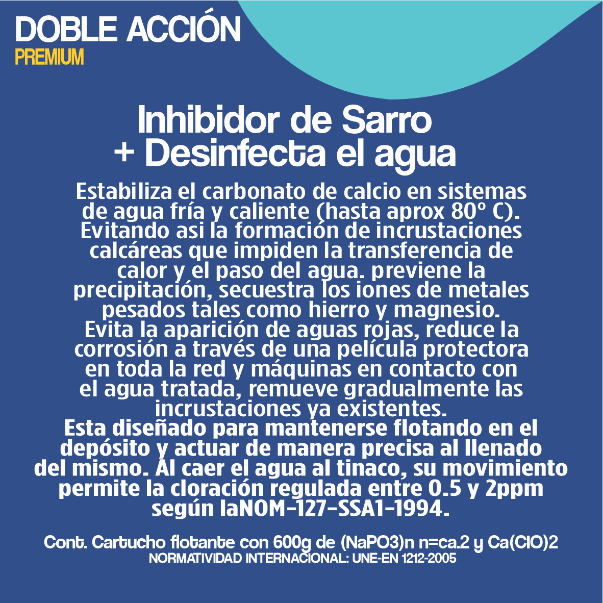 NUEVO CARTUCHO DOBLE ACCIÓN PREMIUM PARA CISTERNAS DE 6,000 a 10,000lts