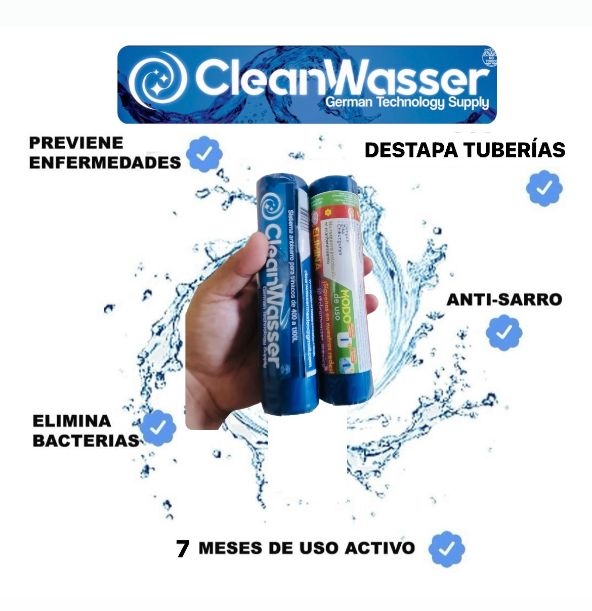 El mejor Kit para tener agua Desinfectada y Libre de Sarro