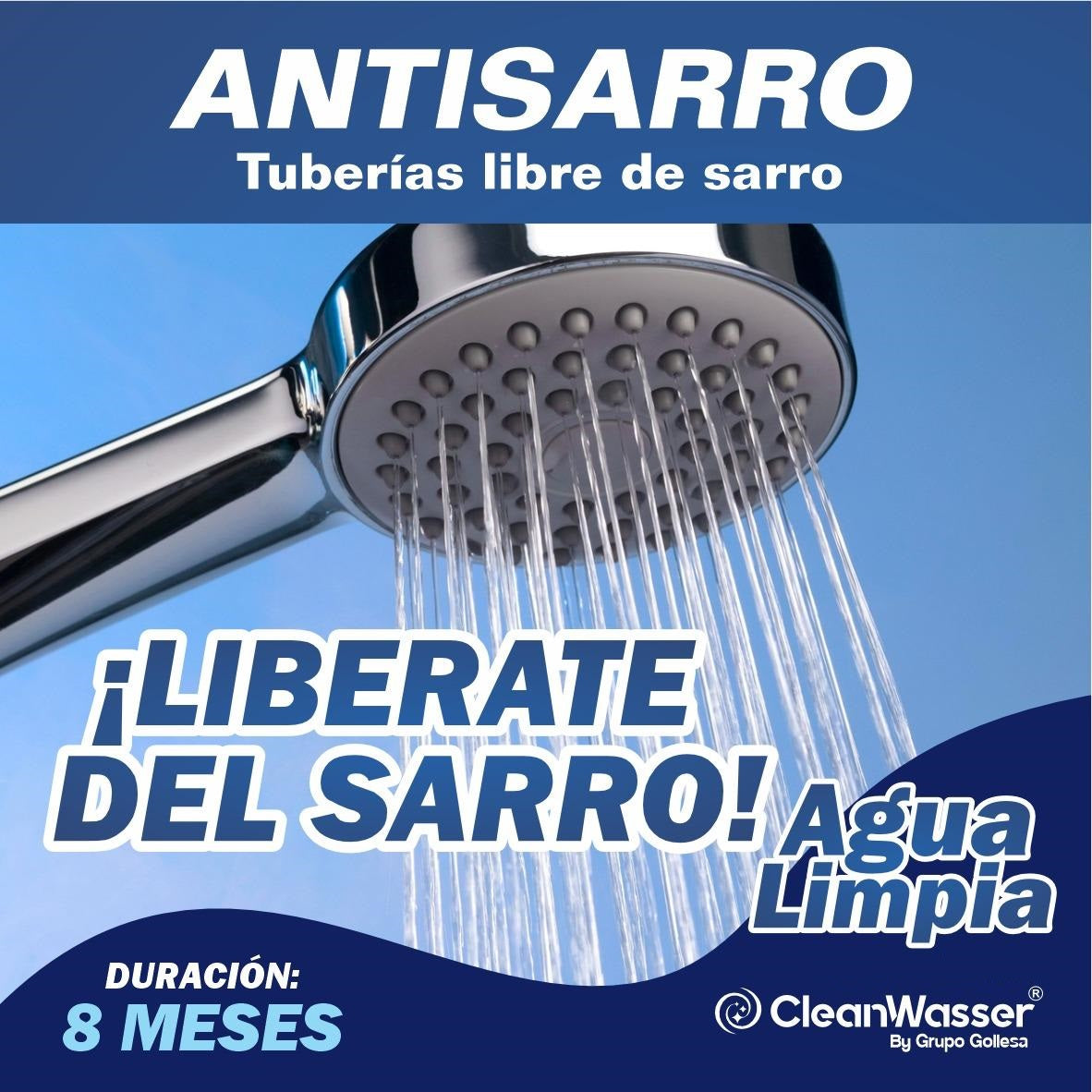 Cartucho AntiSarro para Tinaco de 400 a 1,100lts
