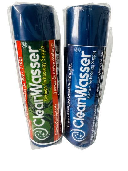 Kit: 1 Cartucho Desinfectante y 1 Cartucho AntiSarro para Tinaco de 400 a 1,100lts
