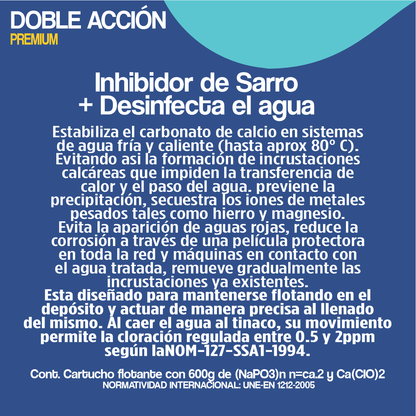 NUEVO CARTUCHO DOBLE ACCIÓN PREMIUM PARA CISTERNAS DE 6,000 a 10,000lts