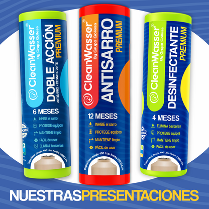 NUEVO CARTUCHO ANTISARRO PREMIUM PARA TINACO DE 400 A 2,000 litros