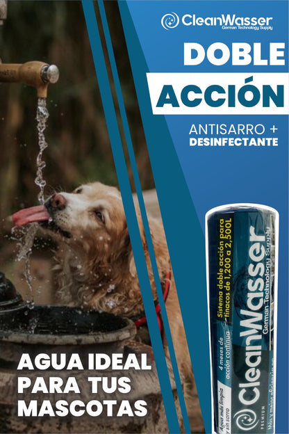 Kit 1 Doble Acción Cisterna 10,000lts y 1 AntiSarro Tinaco 1,100lts