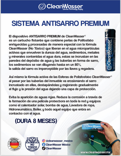 Kit Anual AntiSarro para Tinaco entre 400 a 1,100lts
