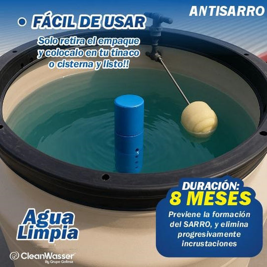 ANTISARRO AGUALIMPIA DE 400 A 1,100 LTS