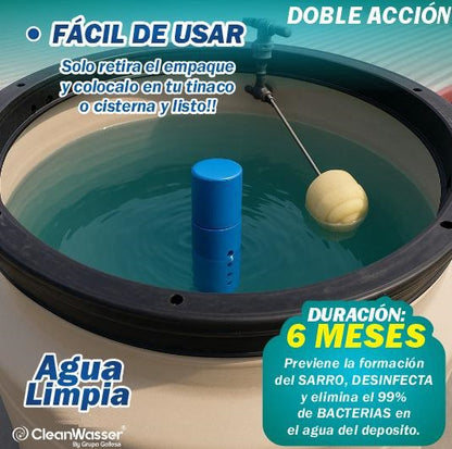 DOBLE ACCIÓN AGUALIMPIA DE 400 A 1,100 LTS