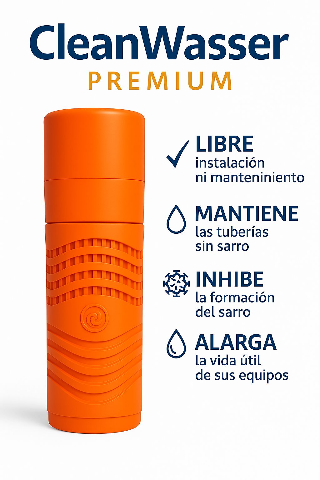 NUEVO CARTUCHO ANTISARRO PREMIUM PARA TINACO DE 400 A 2,000 litros