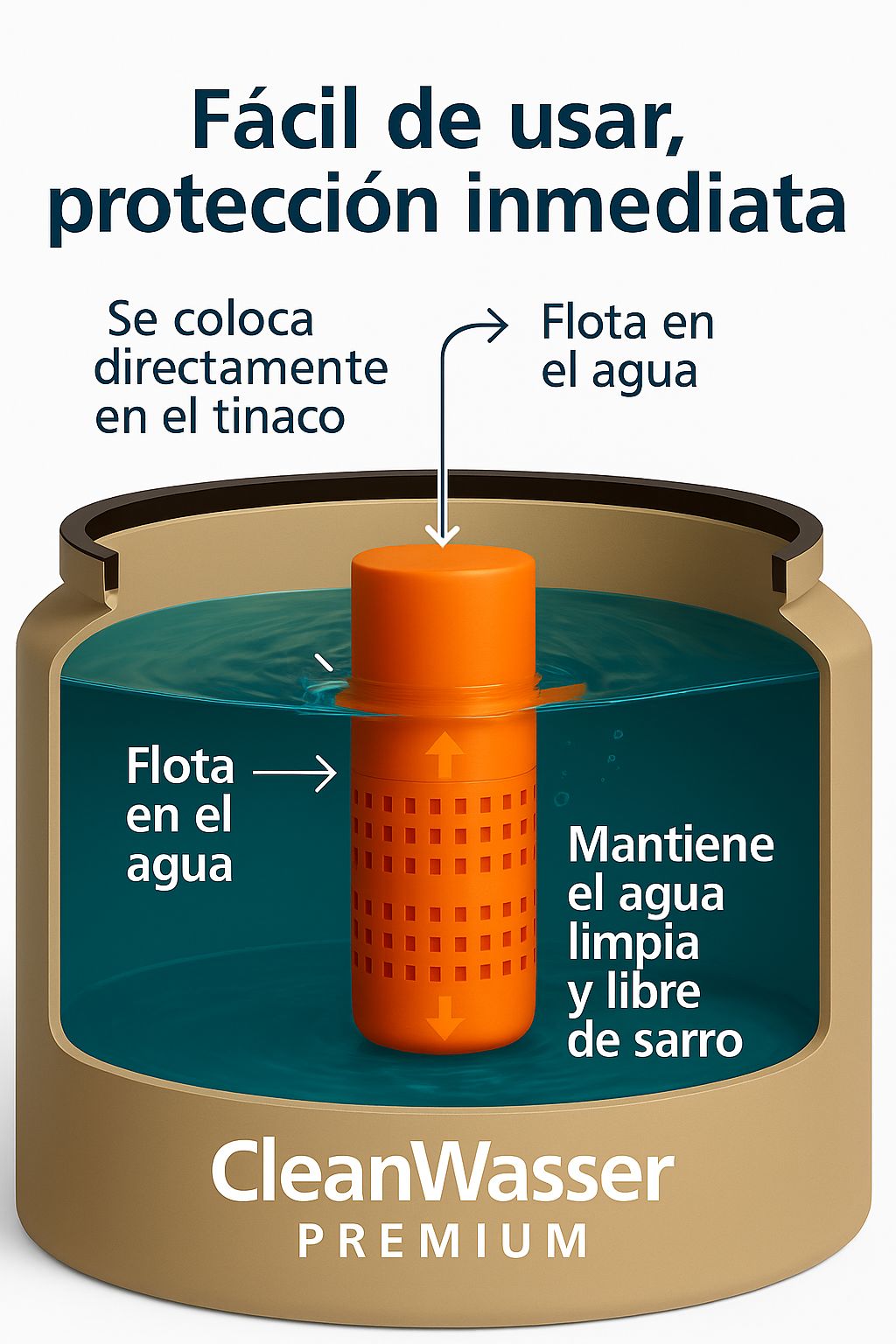 NUEVO CARTUCHO ANTISARRO PREMIUM PARA TINACO DE 400 A 2,000 litros