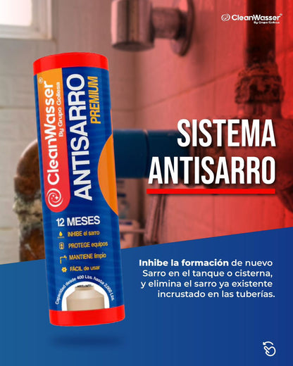 Kit 2 Cartuchos AntiSarro Premium CleanWasser 400 a 2,000lts