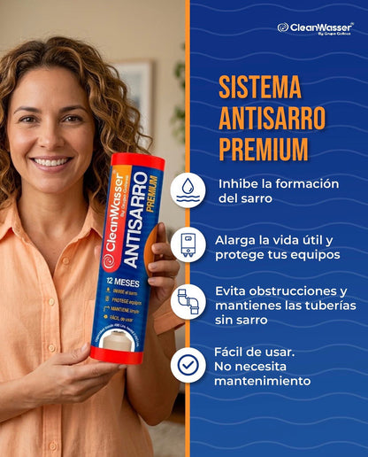 Kit 2 Cartuchos AntiSarro Premium CleanWasser 400 a 2,000lts