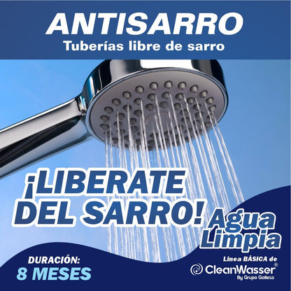 Cartucho AntiSarro para Cisterna 2,500 litros AguaLimpia