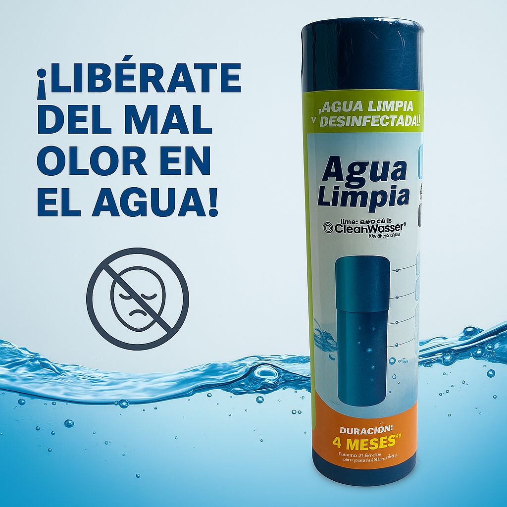 Cartucho Desinfectante para Cisterna 2,500 litros AguaLimpia