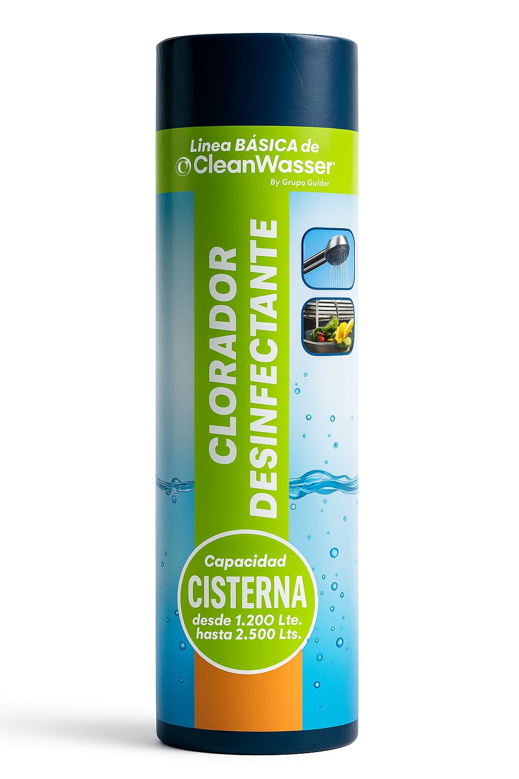 Cartucho Desinfectante para Cisterna 2,500 litros AguaLimpia