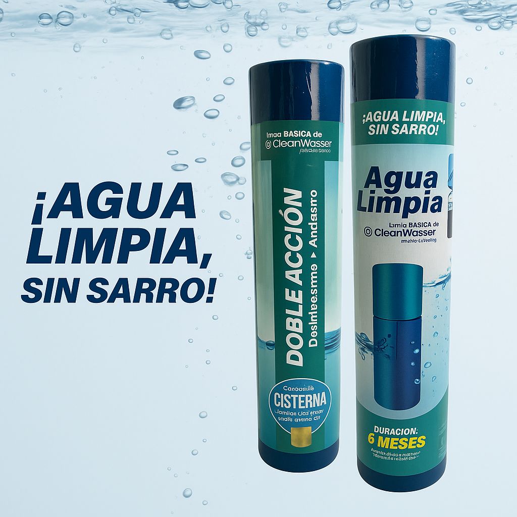 Cartucho Doble Acción para Cisternas 2,500 litros AguaLimpia