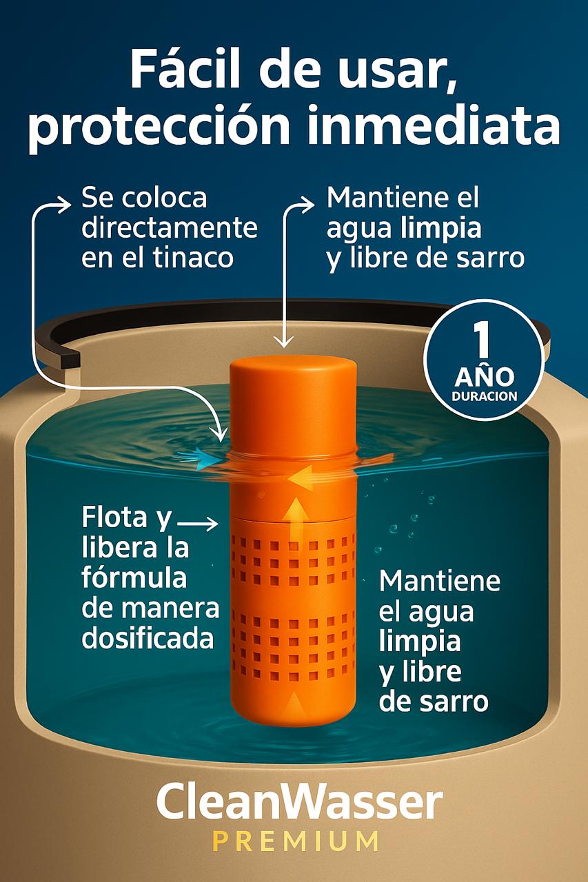 NUEVO CARTUCHO ANTISARRO PREMIUM PARA TINACO DE 400 A 2,000 litros