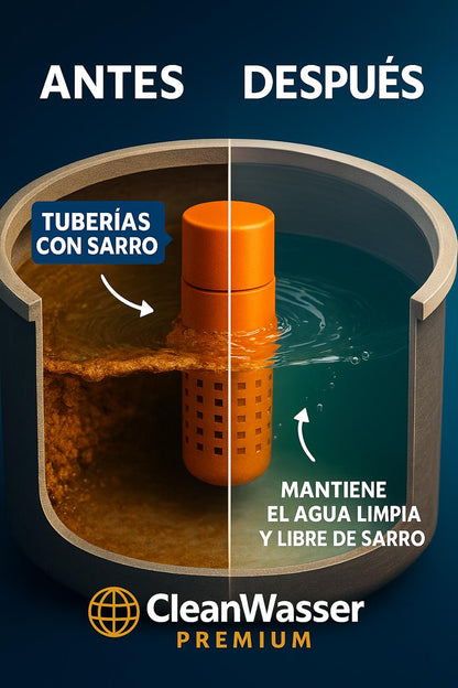 NUEVO CARTUCHO ANTISARRO PREMIUM PARA TINACO DE 400 A 2,000 litros