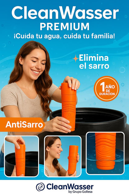 NUEVO CARTUCHO ANTISARRO PREMIUM PARA TINACO DE 400 A 2,000 litros
