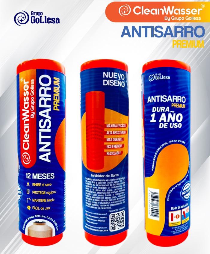 NUEVO CARTUCHO ANTISARRO PREMIUM PARA TINACO DE 400 A 2,000 litros